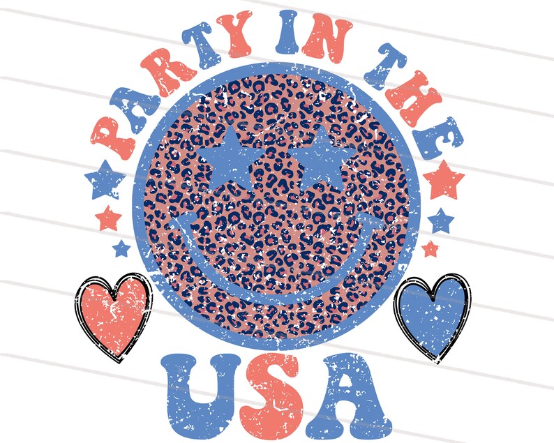 4th Of July PNG, Party In The USA Png, Retro America png, Vintage Patritotic USA celebrations sublimation design Download, Fourth of July image 2