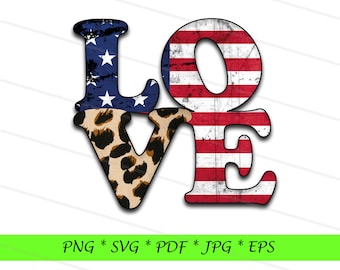 Cheetah Love 4th of July sublimation design, digital download, USA sublimation designs downloads, Memorial day png, Patritoic Png , USA flag