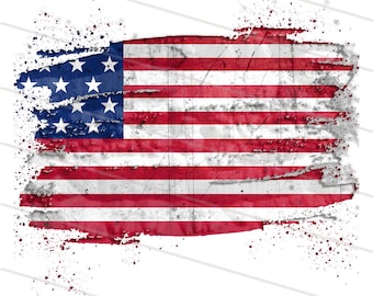 Distressed USA Flag Svg, Png, Pdf,Eps, Color USA Flag Cut Files, Rustic American Flag Sublimation Designs, 4th Of July Png, Memorial Day Png