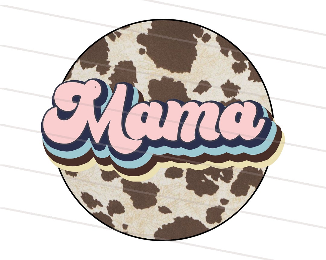 Retro Mama Png Western Mom Sublimation Download Leopard Mama - Etsy