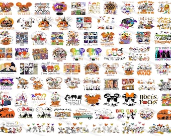 Halloween Mouse And Friends Svg Bundle, Trick Or Treat Svg, Spooky Vibes Svg, Halloween Family Trip Svg