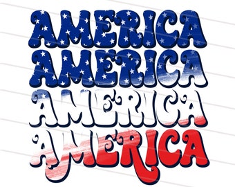 4th of July Png, Groovy America Png, Stars and Stripes png, Retro USA Png, American Patriotic, Fourth of July T Shirt, USA Flag Sublimation