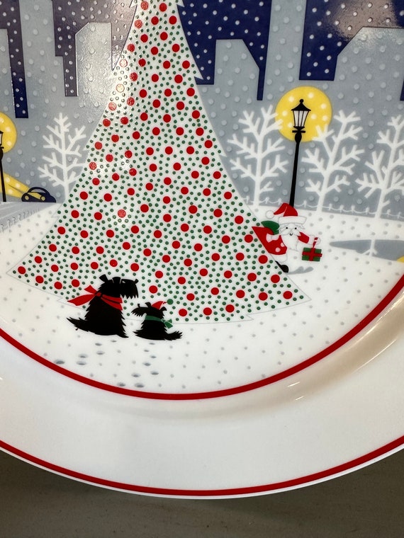 新品未使用 NORITAKE ディナープレート5枚　クリスマス Palace Christmas Platinum by Noritake