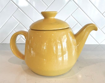 Vintage Frankoma Pottery Mustard Yellow Teapot