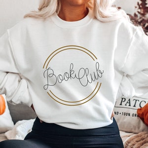 Book Club Sweatshirt | Retro Librarian Sweater | Vintage Reading Hoodie | Gifts for Readers | Literary Gift | Literature Reading Sweat Shirt
