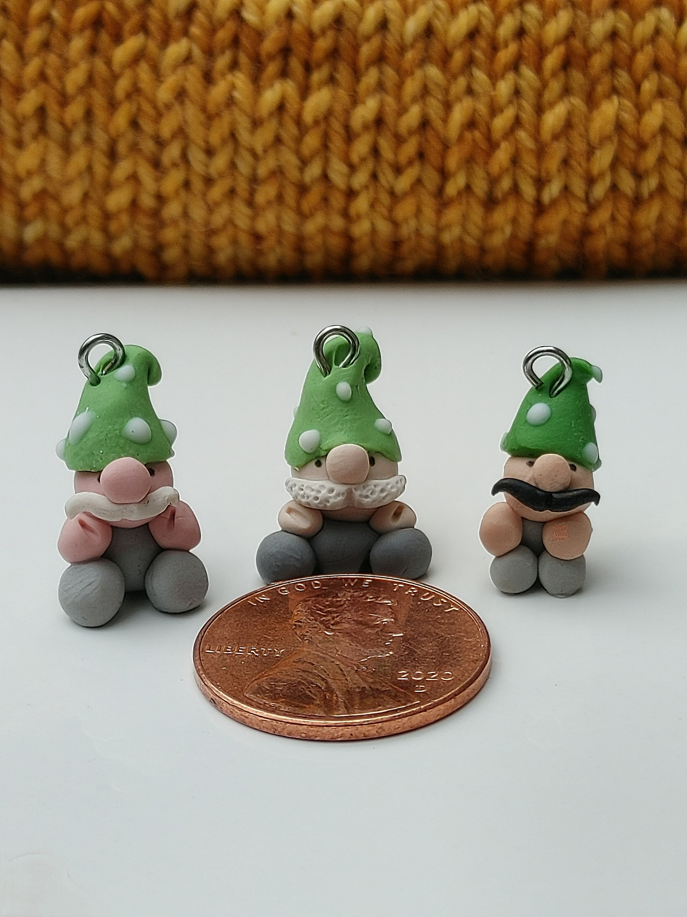 Gnome Stitch Marker Set of 3 Etsy