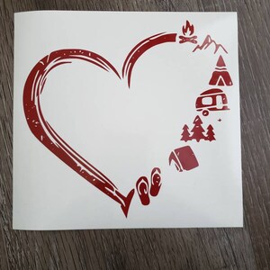Love Camping Vinyl Decal