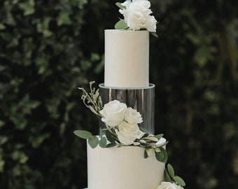 Présentoir à gâteau ROND - présentoir à gâteau acrylique à remplir - séparateur de gâteau - remplissage d'un étage - présentoir à gâteau d'anniversaire - socle pour gâteau de mariage - espaceur pour gâteau