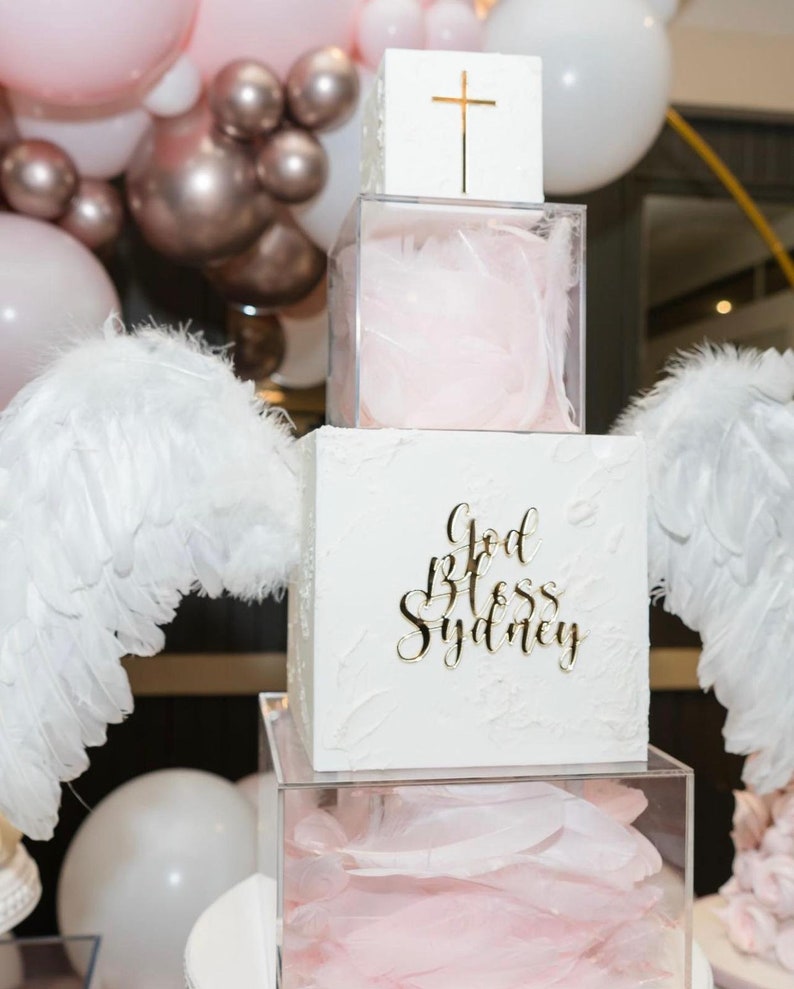 Square Cake Stand Fillable Acrylic Cake Spacer Cake Etsy