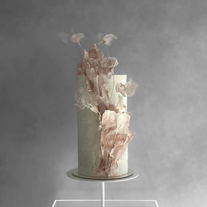 The Stiletto Cake Stand - Wedding cake pedestal - White cake riser - Cake platform - Modern birthday cake stand - Strong handmade cake stand