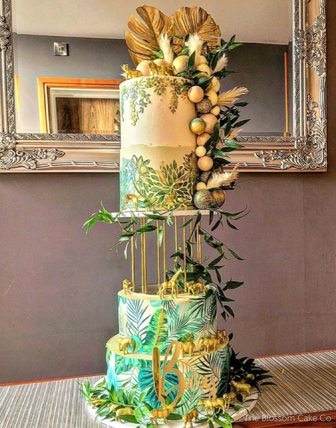 Gold Birdcage Cake Separator Metallic Cake Spacer Cake Riser Bird Cage