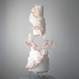 HOOP tier cake separator - hoop cake spacer - round cake splitter - wedding cake riser - hoop cake tier - gold ring cake spacer