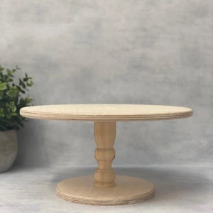 The Original Birch Wooden cake stand rustic cake stand birch ply cake plate cake table pedestal cake stand cake display image 3