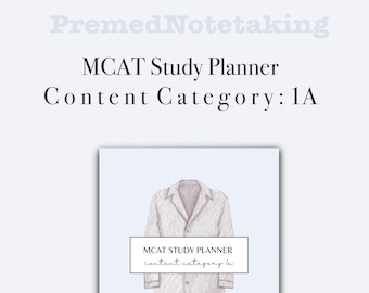 MCAT 学習プランナー コンテンツ カテゴリー 1A