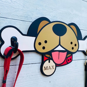 Big Bone Dog/Pet Leash Holder, Gift for Dog Owners, Dog Collar Hook, Dog Wall Decor, Dog Parents Gift, Pet Leash and Collar Hanger