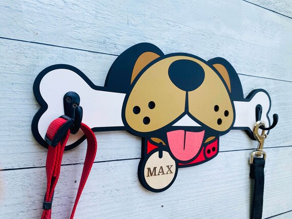 Big Bone Dog/Pet Leash Holder, Gift for Dog Owners, Dog Collar Hook, Dog Wall Decor, Dog Parents Gift, Pet Leash and Collar Hanger