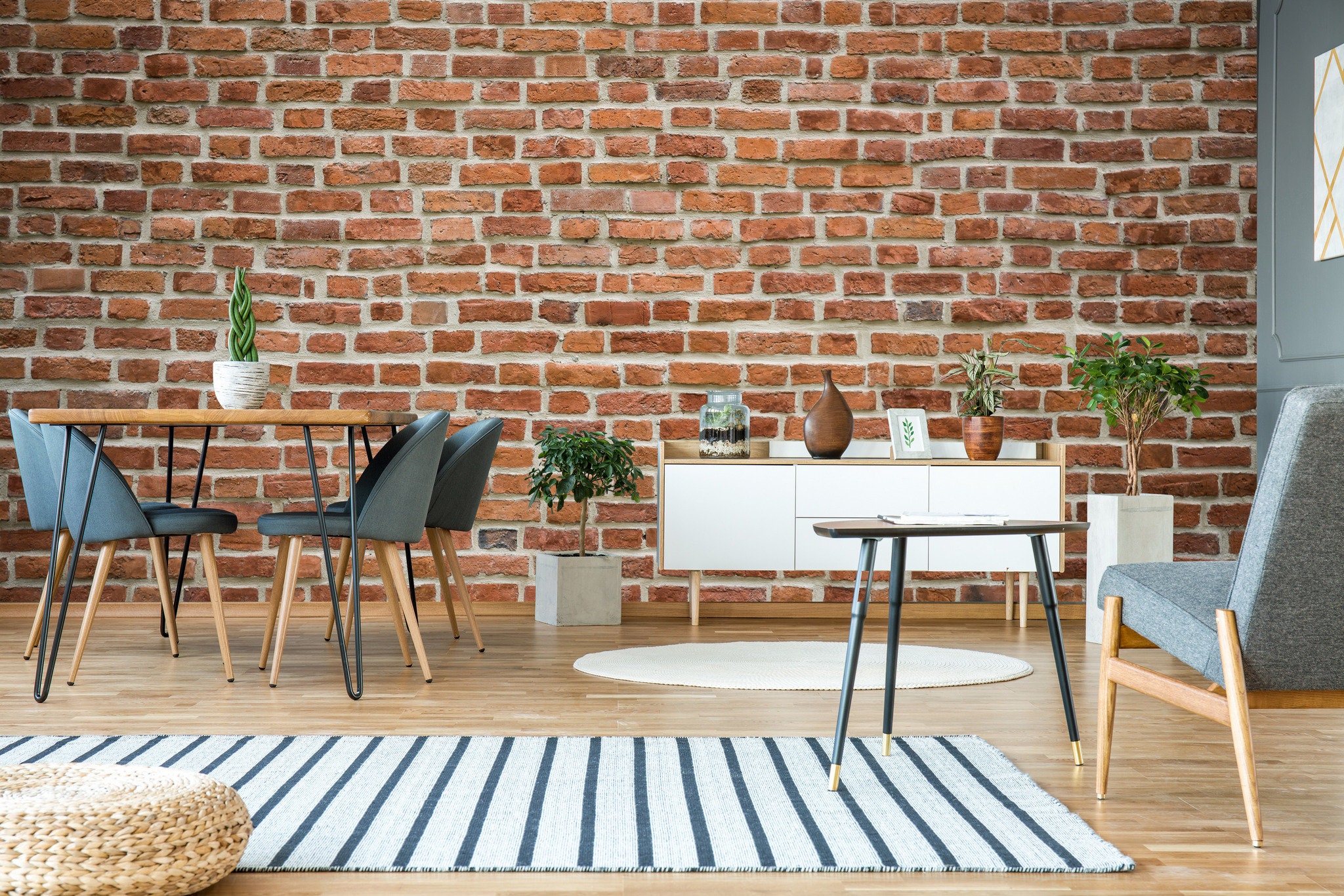 Bricks Wall Mural Wallpaper Self Adhesive Wall Decoration Etsy UK