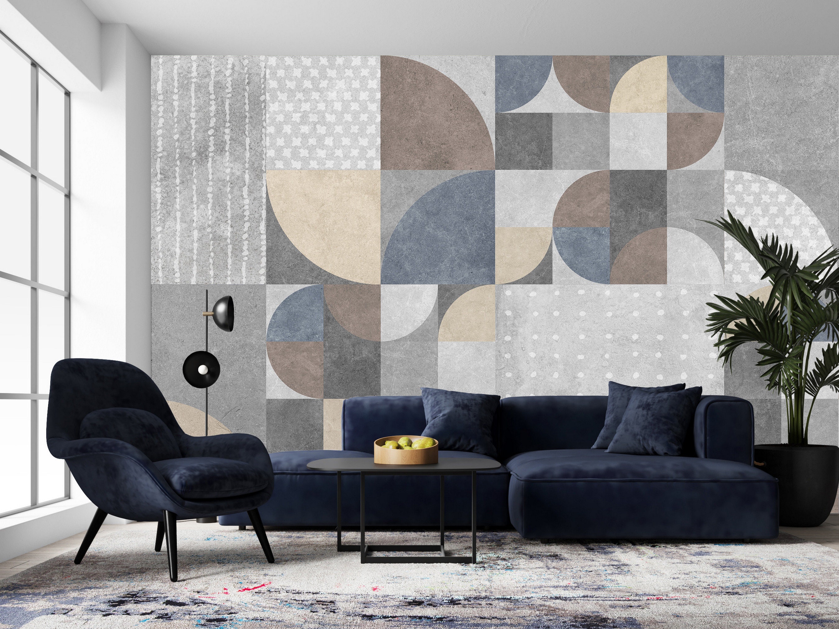 Modern Shades of Gray Wallpaper Self Adhesive Wall Etsy UK