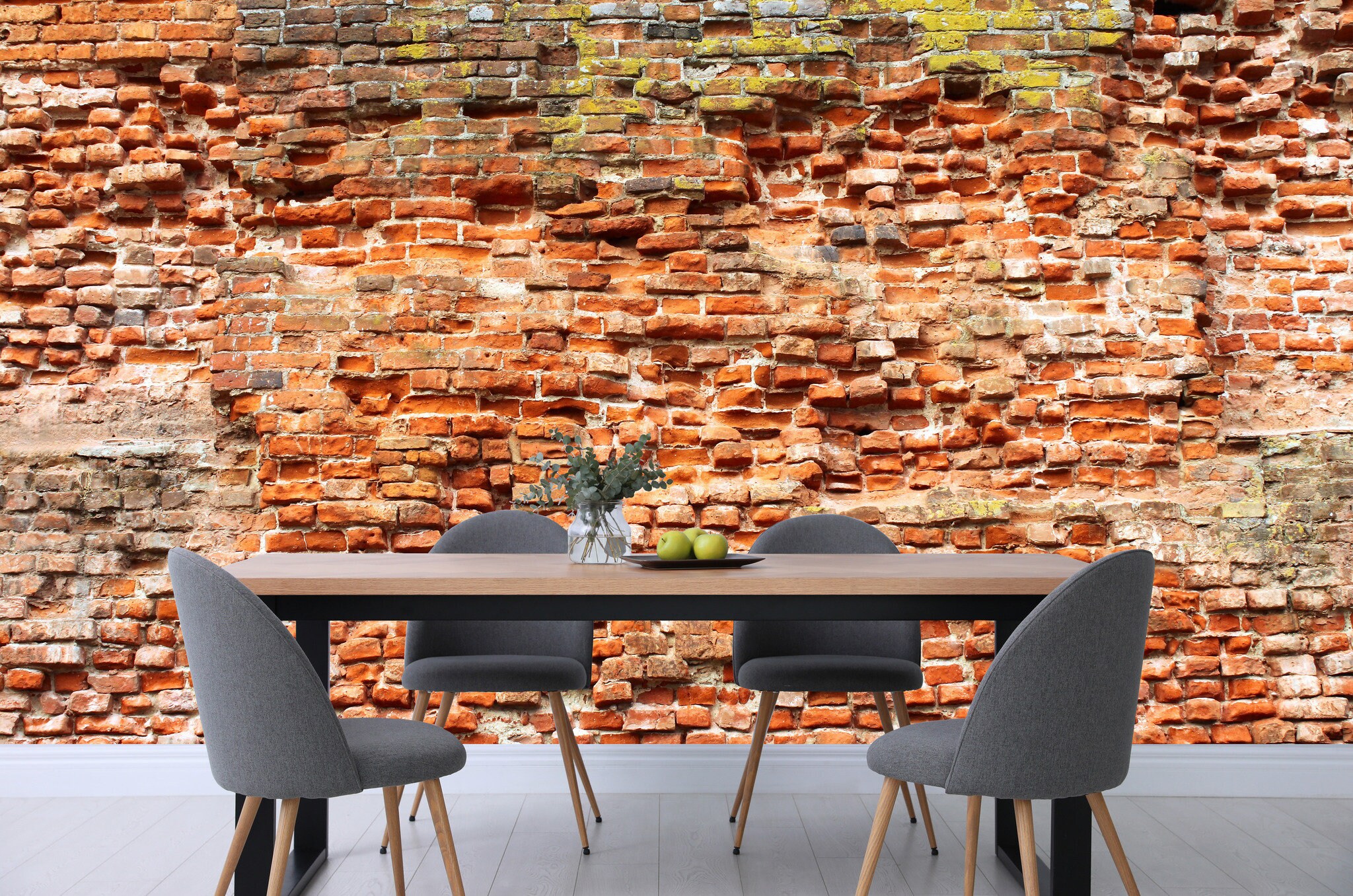 Old brick wall mural wallpaper Self Adhesive Wall Decoration Etsy