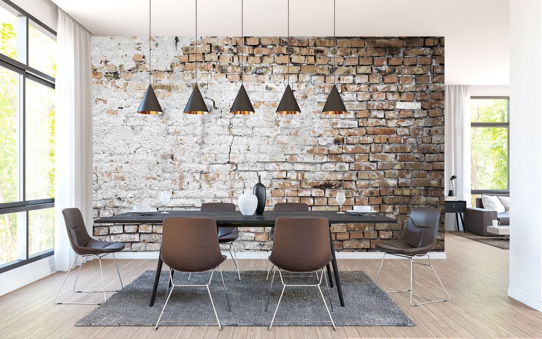 Old Brick Wall Mural Wallpaper Self Adhesive Wall Decoration Removable