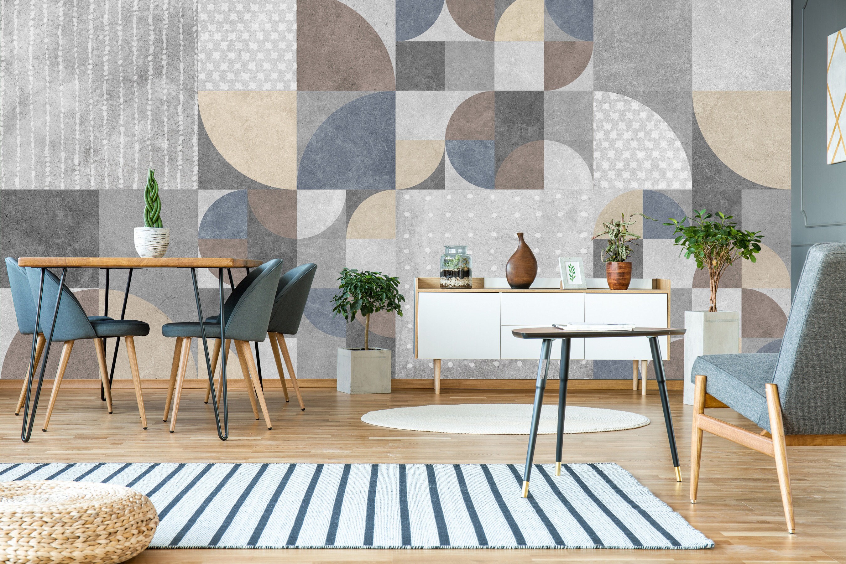 Modern Shades of Gray Wallpaper Self Adhesive Wall Etsy UK