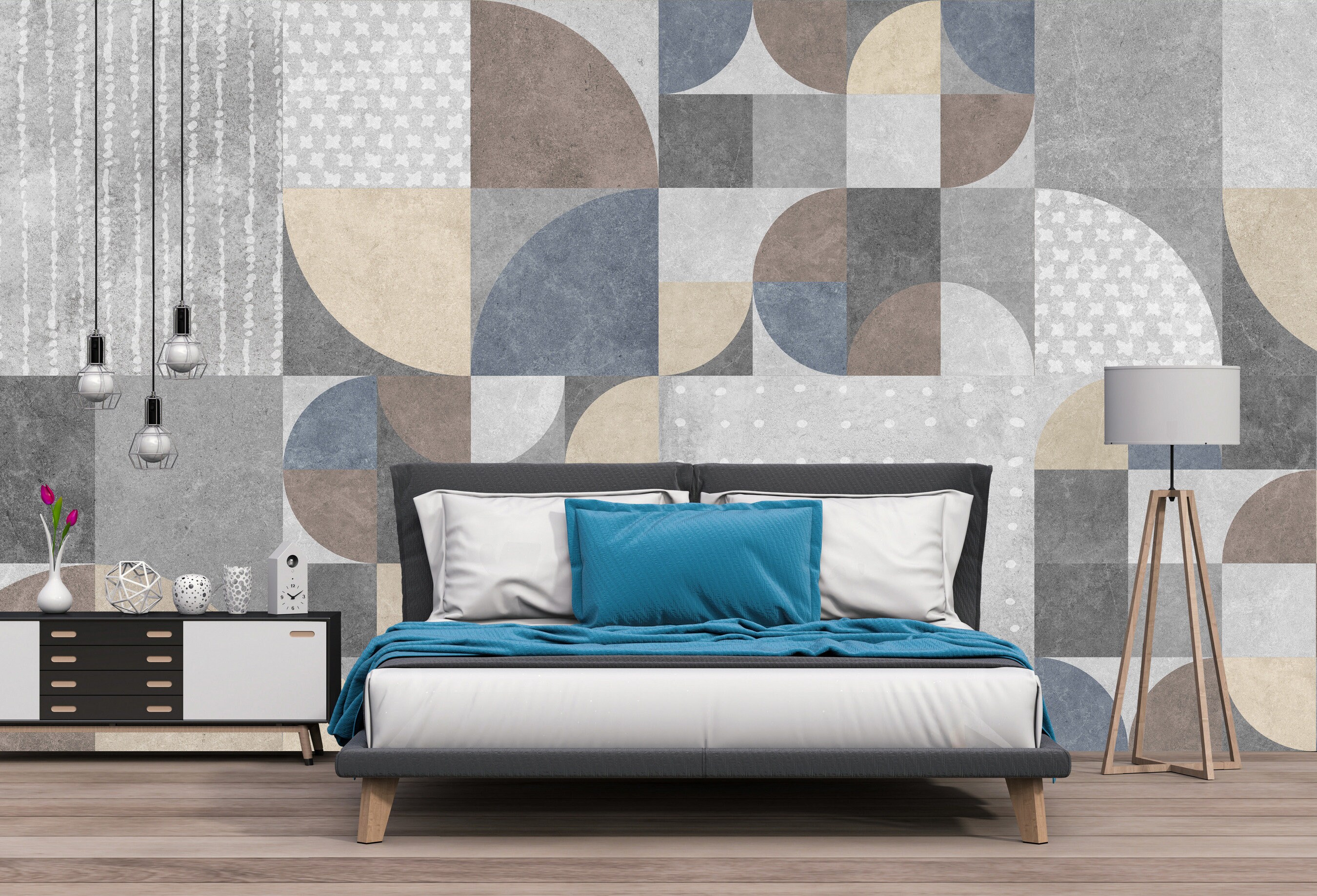 Modern Shades of Gray Wallpaper Self Adhesive Wall Etsy UK