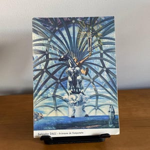Vintage ansichtkaart Salvador DALI St Jacques de Compostelle Carte Postale Joseph FORET Frankrijk