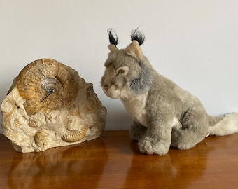 Hermann Teddy 2000 Plush Soft Toy Lynx Germany – Stuffed Animal – Vintage