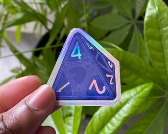 D20 Waterproof Vinyl Sticker, Glossy, D&D Themed Sticker for Laptops ...