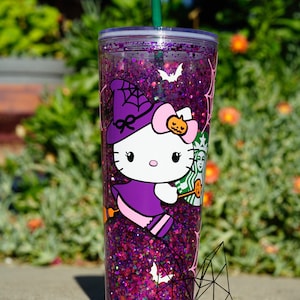 Witch snow globe cup