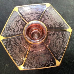 Pretty 1930s Pink Fostoria Candleholder