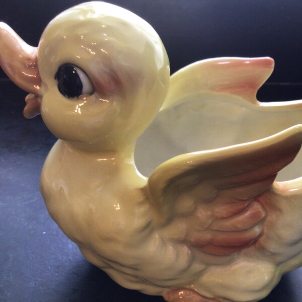 MCM Ceramic Duckling Planter