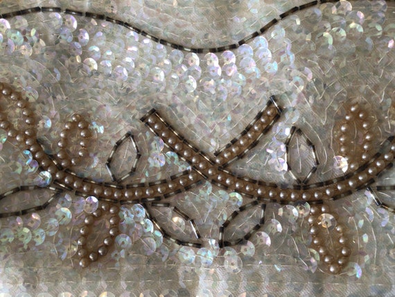 Beautiful Vintage La Regale Sequin And Faux Pearl… - image 2