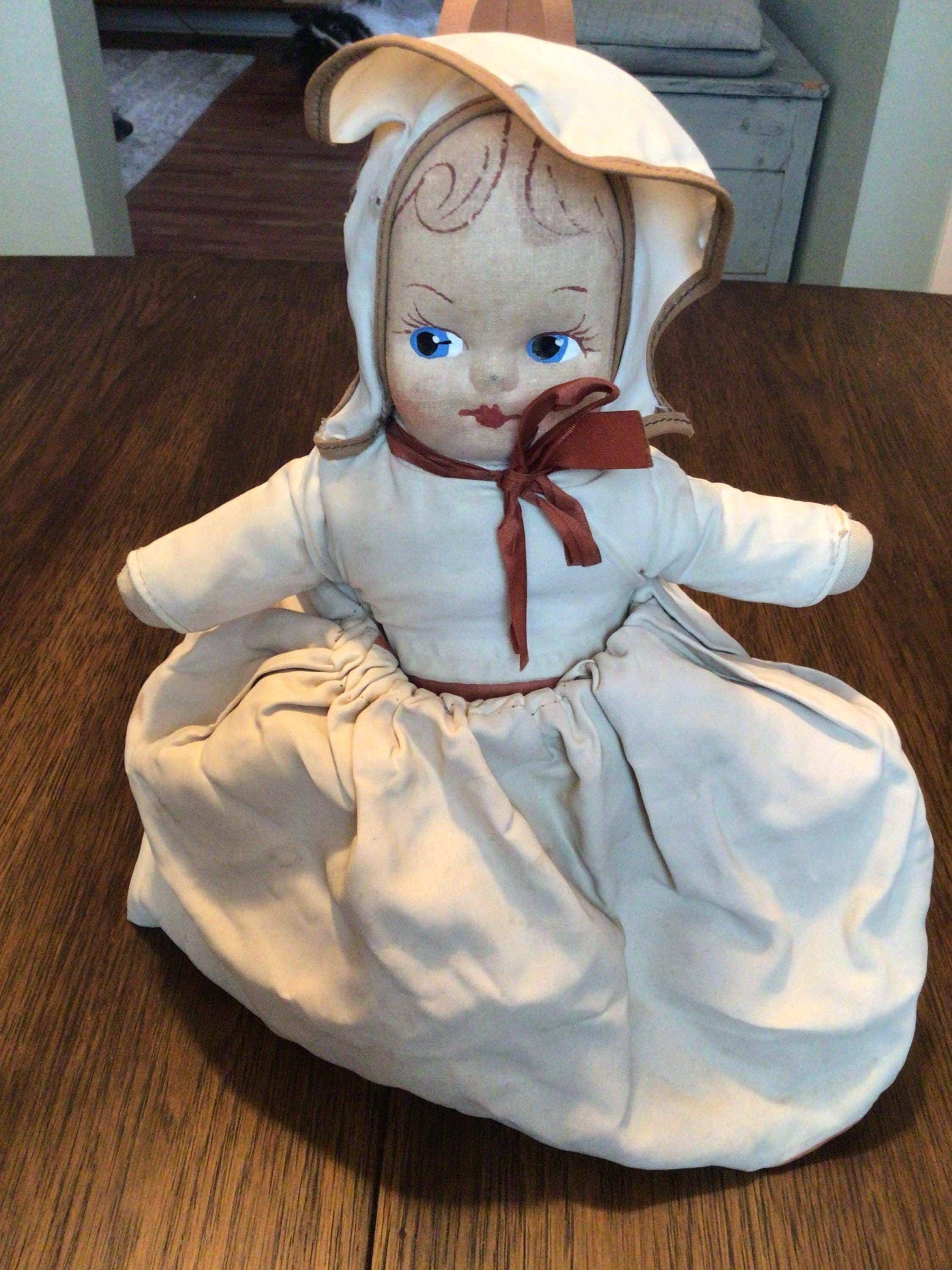 アメリカンヴィンテージ紙張り子黒豚を抱くおばあちゃんドール、人形 Antique Black Americana Dolls - Etsy
