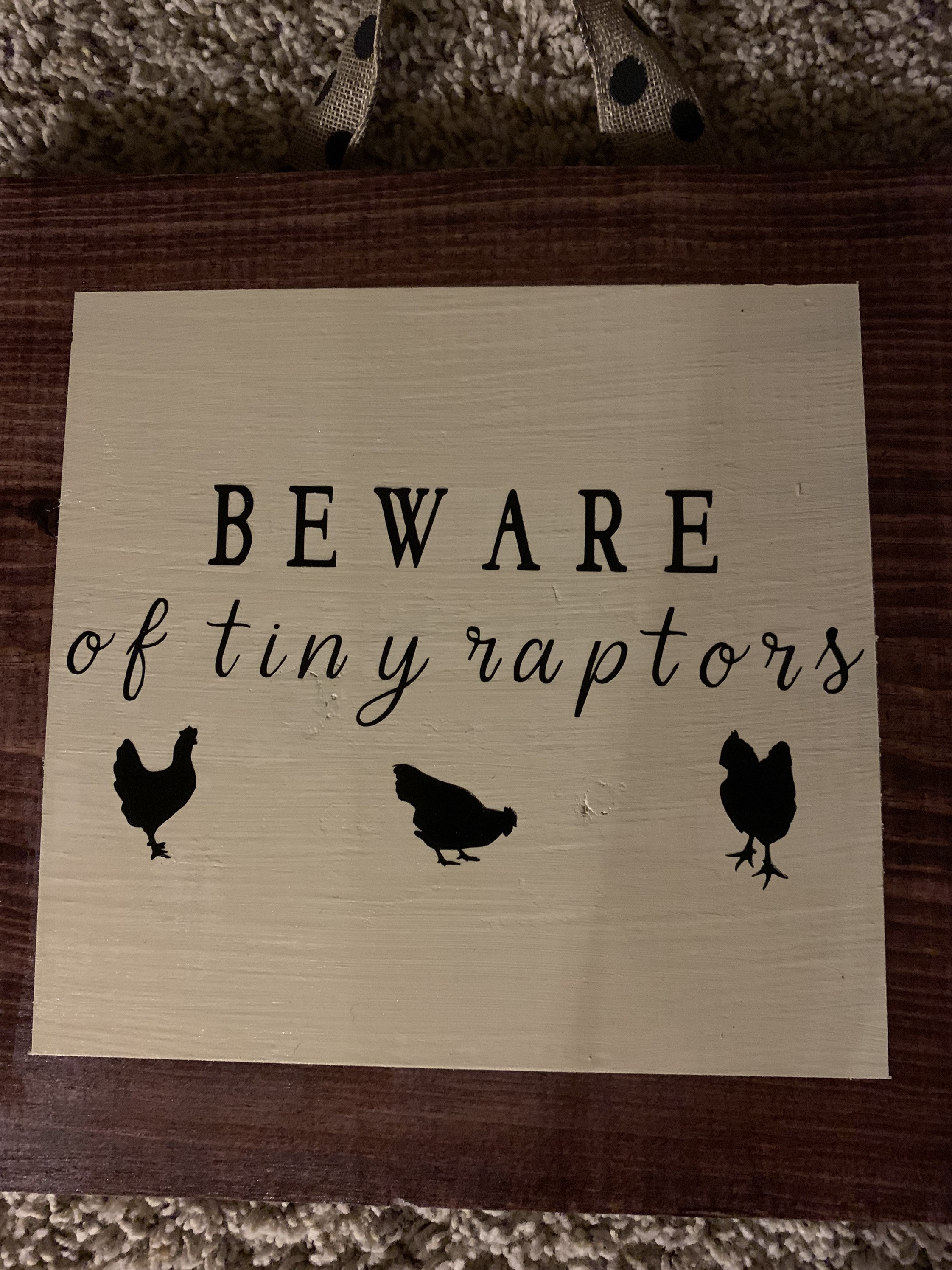 Beware of Tiny Raptors - Etsy