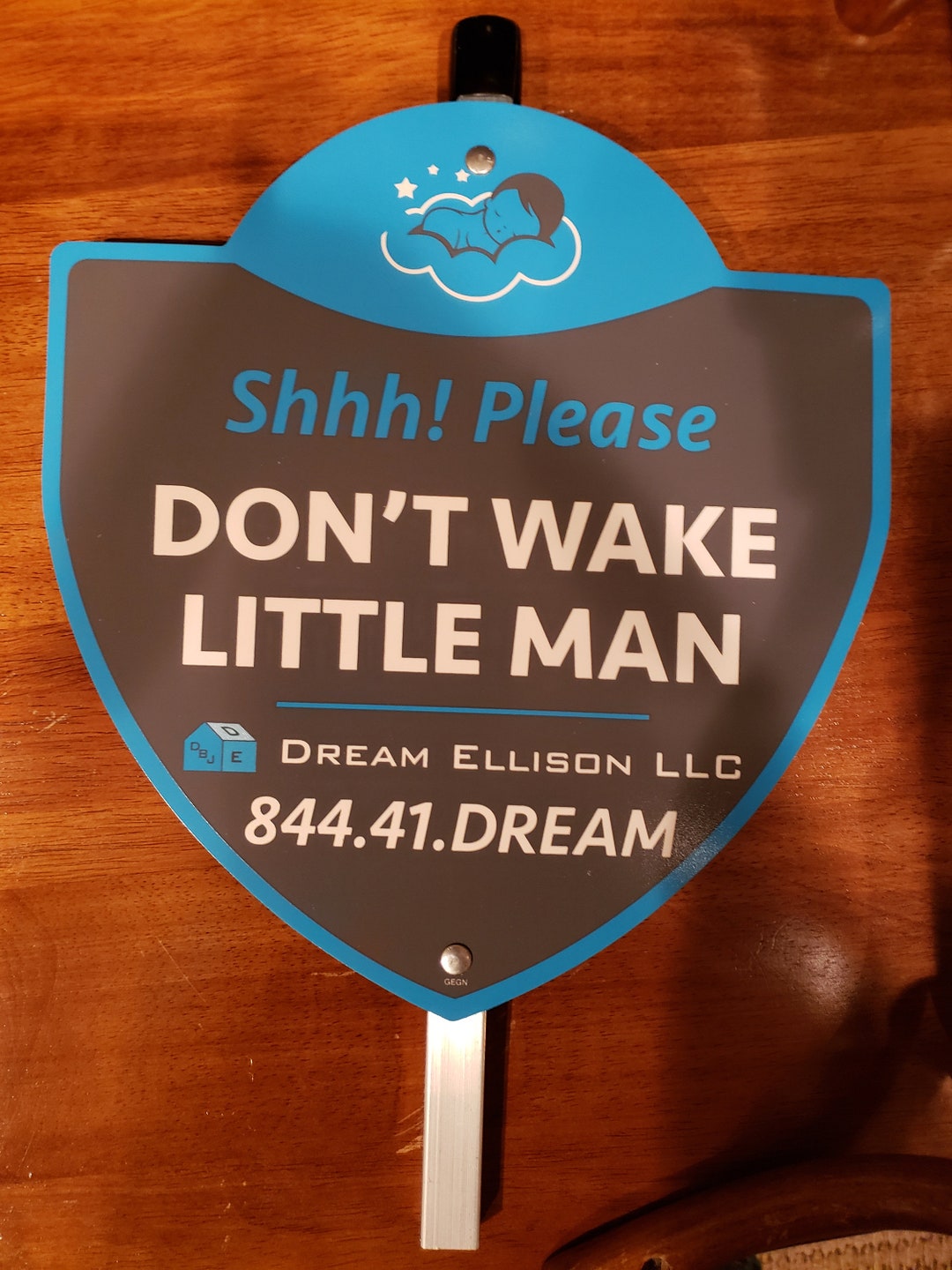 Don't Wake Little Man Yard Sign - Etsy Australia