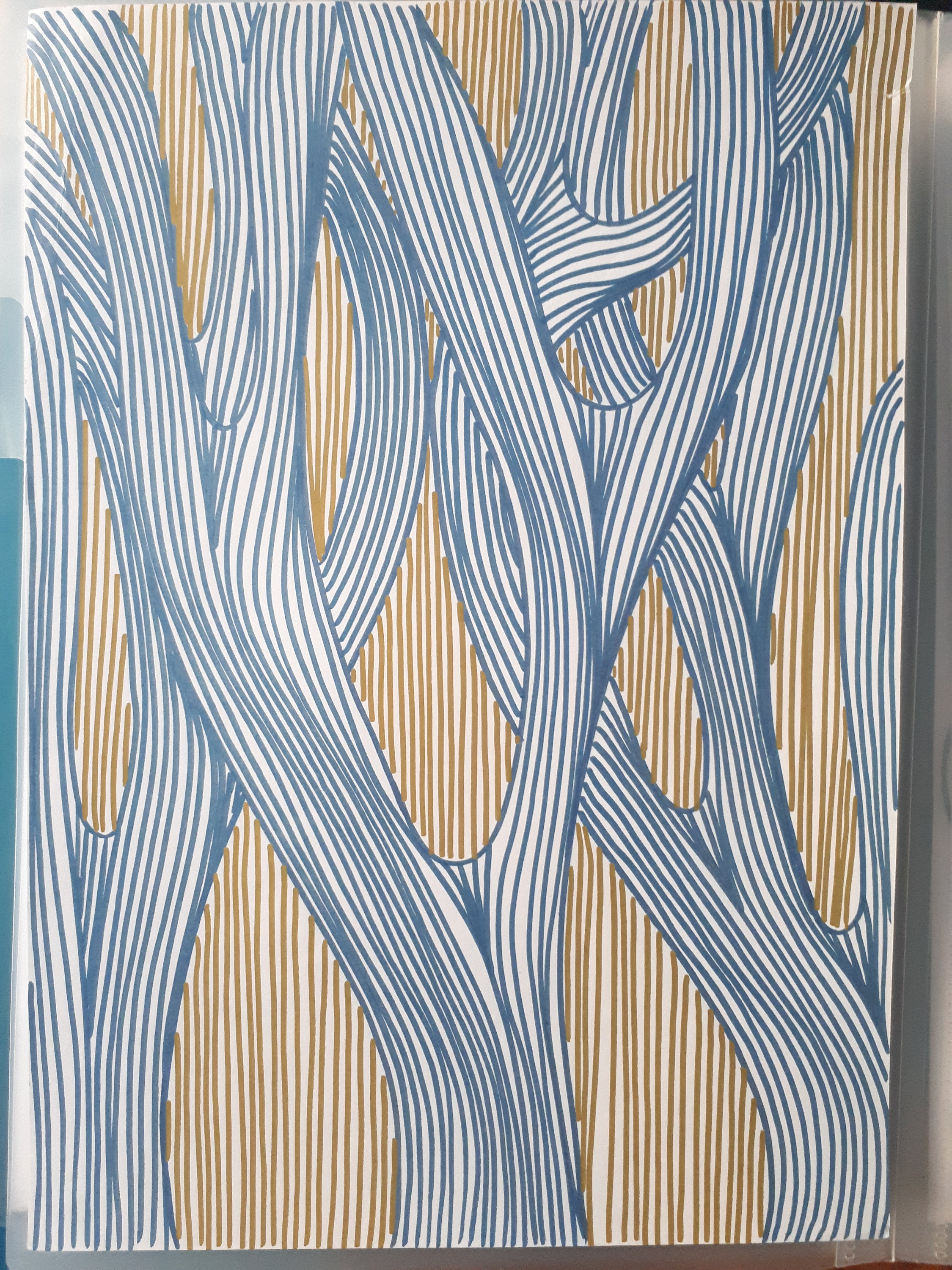 Dessin Arbres en Lignes