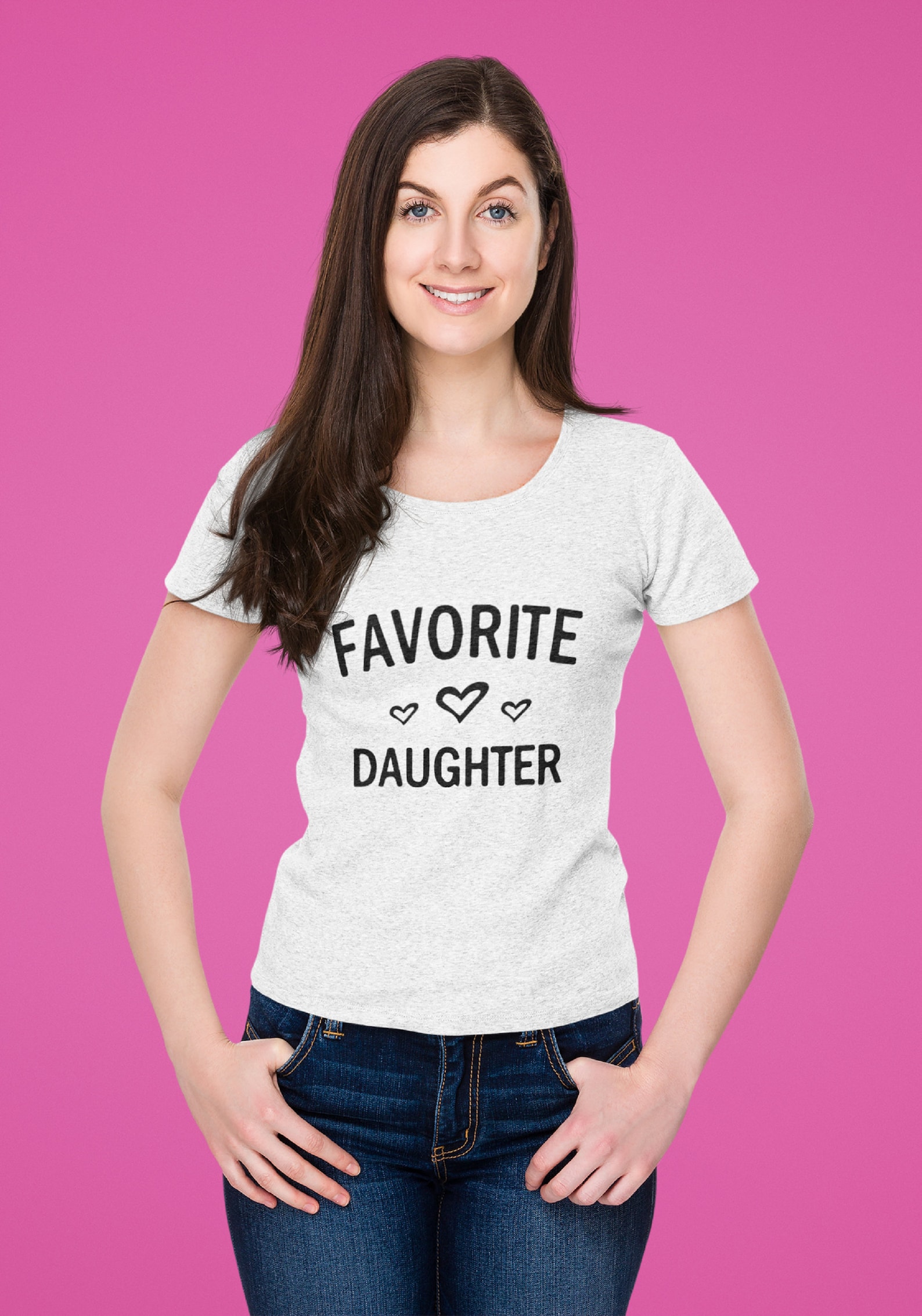 FUNNY DAUGHTER SHIRT Favorite T Shirt Fashionable Graphic Etsy