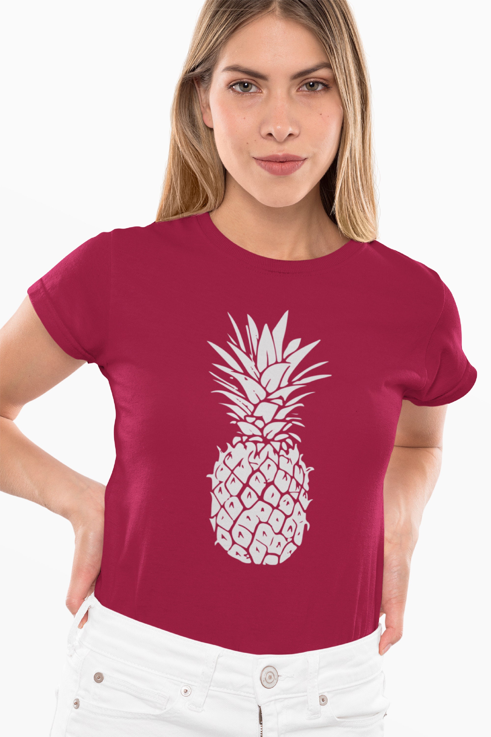 Pineapple Shirt Women Graphic Tees Summer Women Shirt Crew | Etsy