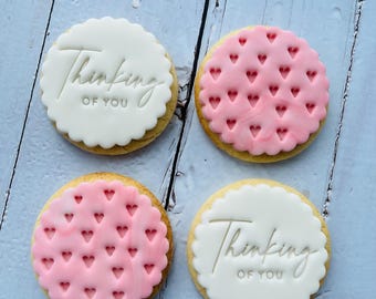 Thinking of you letterbox biscuit box gift