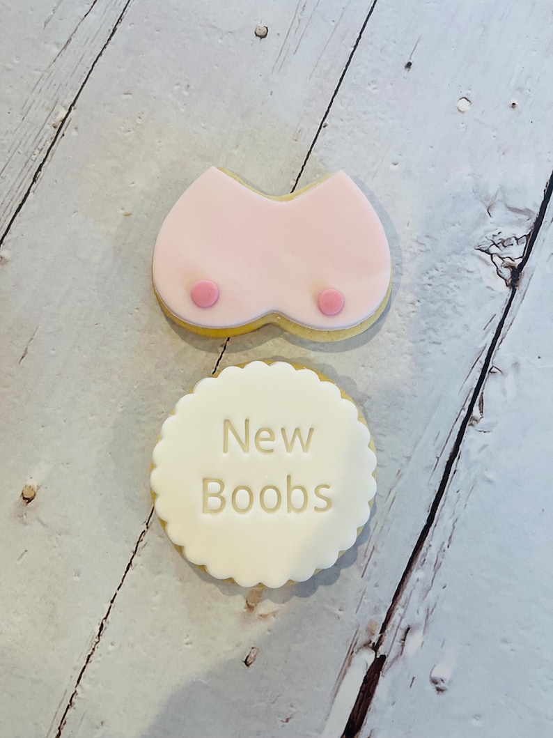 Boob job/ boob/ breast cancer awareness cookies image 9