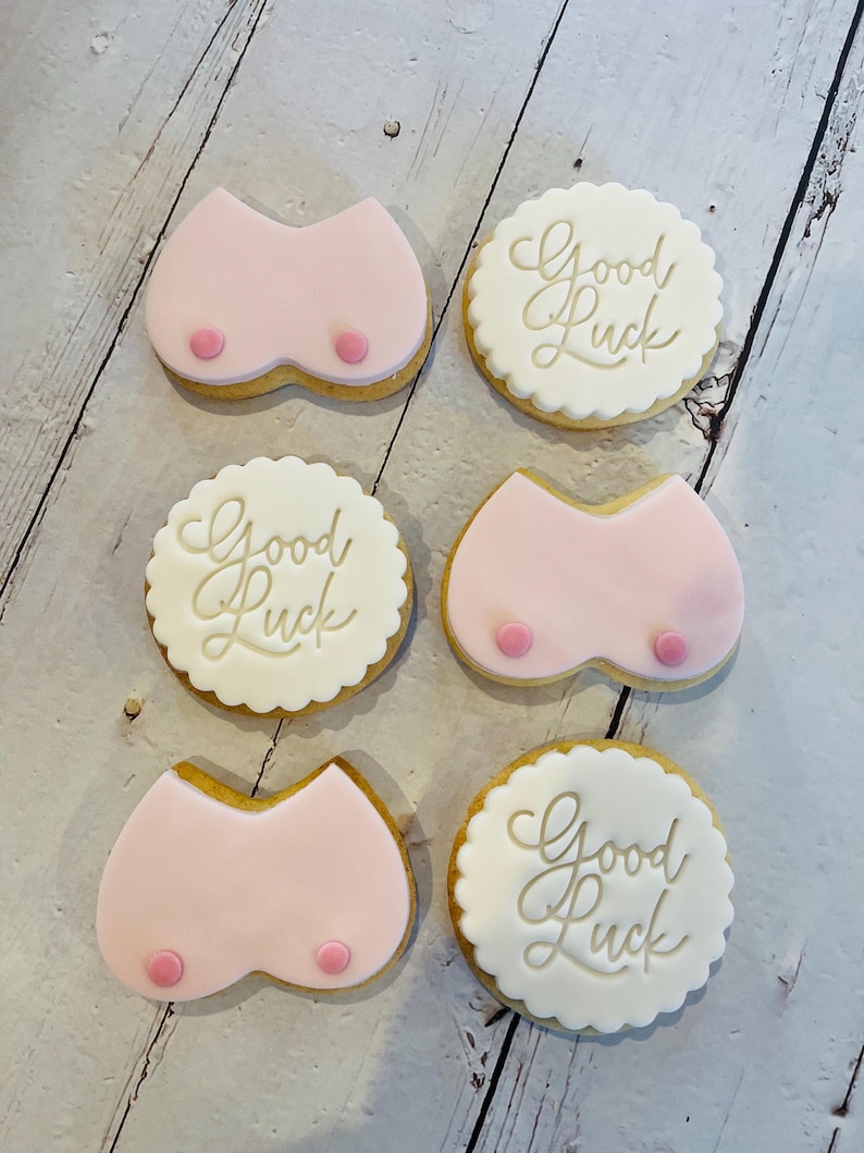 Boob job/ boob/ breast cancer awareness cookies image 8