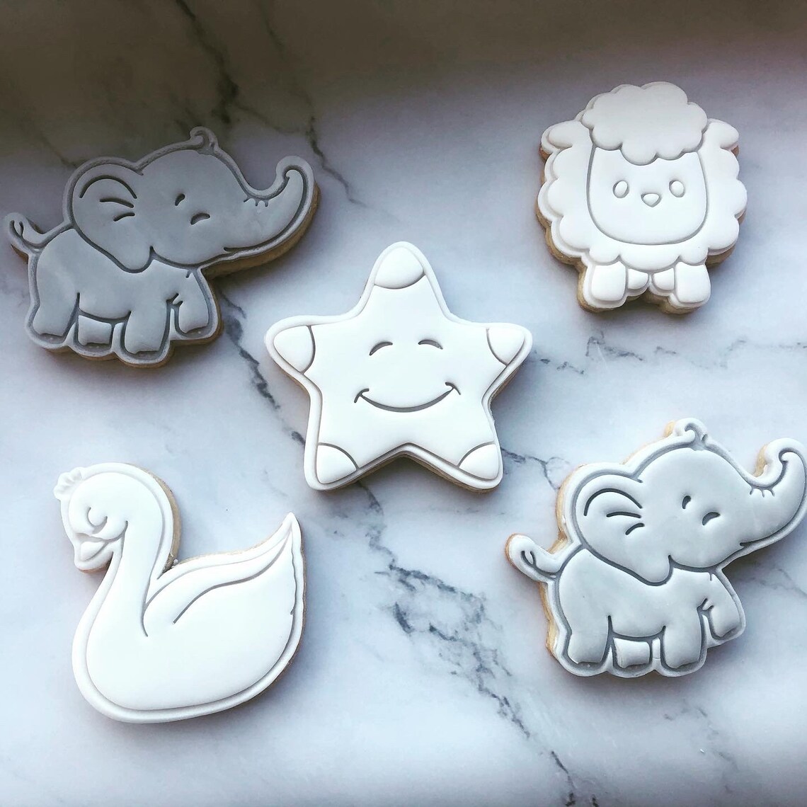 Baby Shower Favours Iced Sugar Cookies Etsy UK