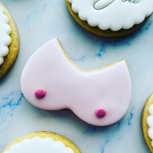 Boob job/ boob/ breast cancer awareness cookies image 6
