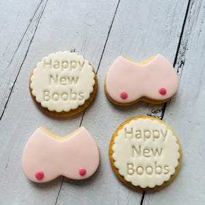 Boob job/ boob/ breast cancer awareness cookies image 11