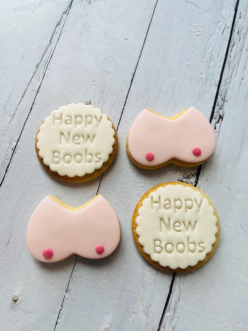 Boob job/ boob/ breast cancer awareness cookies image 11