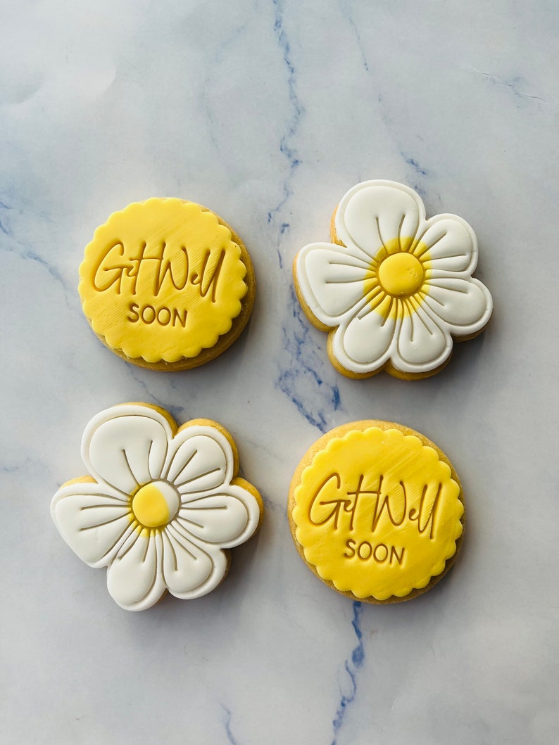 Get Well Soon/ Thank You Cookie Flowers Postal Gift Letterbox Etsy UK