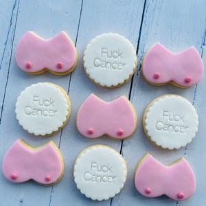 Boob job/ boob/ breast cancer awareness cookies image 7