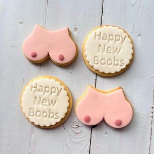 Boob job/ boob/ breast cancer awareness cookies image 13
