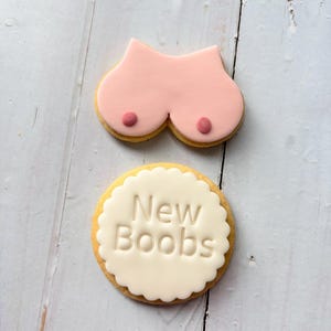 Boob job/ boob/ breast cancer awareness cookies image 12